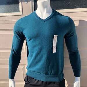 New blue v neck sweater